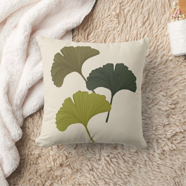 Almofada O Ginkgo Deixa Cores de Fundo Personalizáveis (Cobertor)