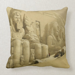 Almofada O grande templo de Abu Simbel, Nubia, de "Egipto