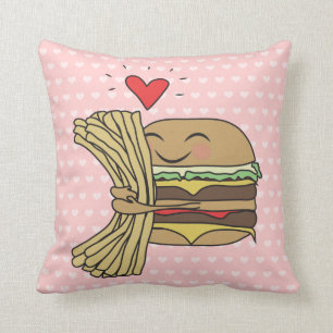 Almofada O hamburguer ama fritadas