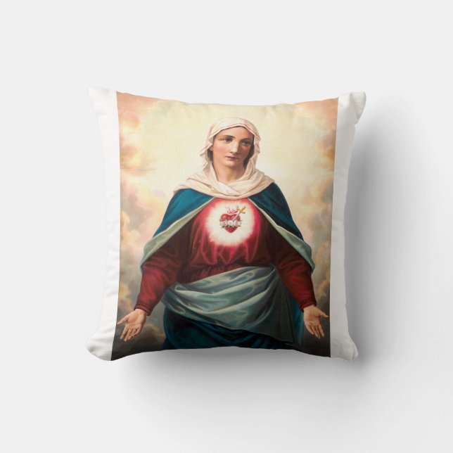 Almofada O Imaculado Coração de Maria (Frente)