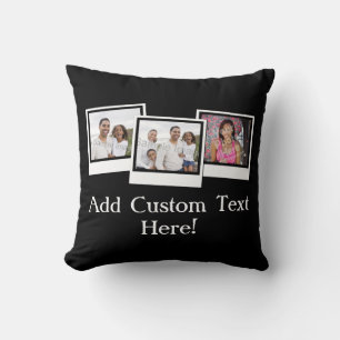Almofada O instantâneo 3-Photo personalizado molda a cor