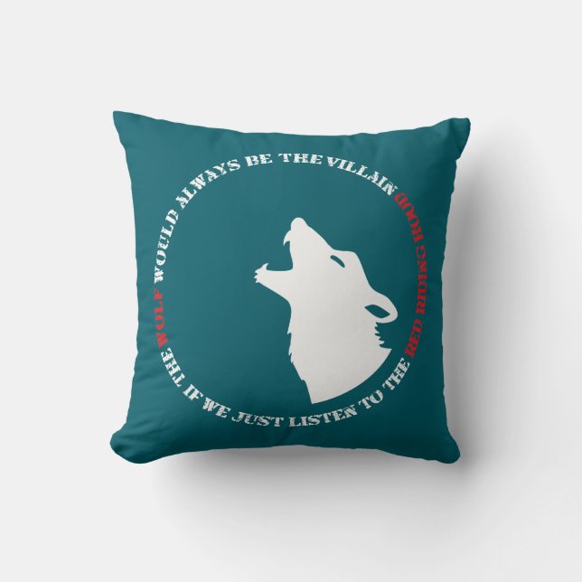 Almofada O lobo seria sempre o vilão (Frente)