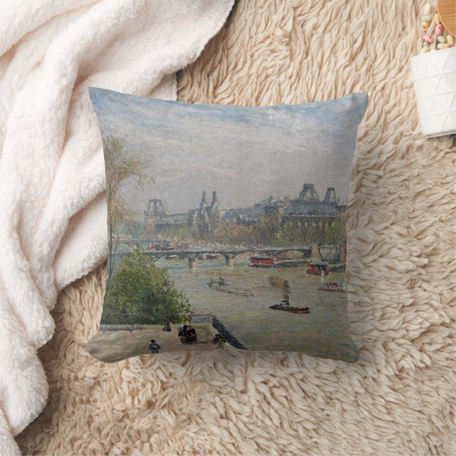 Almofada O Louvre, Primavera Camille Pissarro (Cobertor)