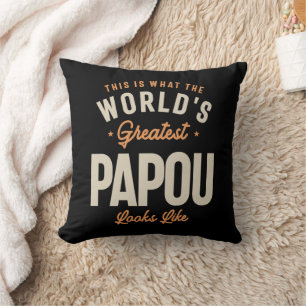 Almofada O maior Papou do mundo: estilo lendário