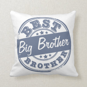 Almofada O melhor big brother - efeito do carimbo de