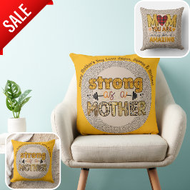 Almofada O MELHOR Dia de as mães Deu Eva! Citação da Mãe Pe