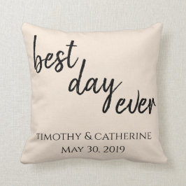 Almofada O melhor travesseiro do dia nunca