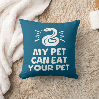 Almofada O Meu Pet Pode Comer O Seu Pet, Cobra Engraçado.