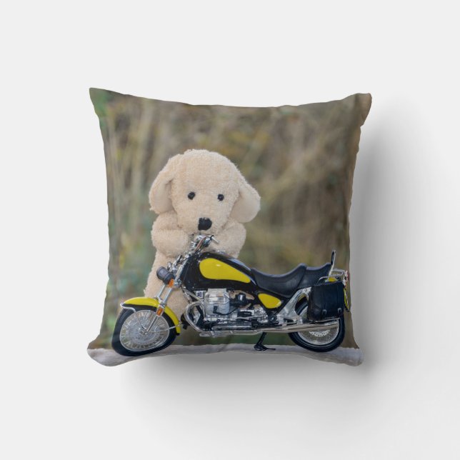 Almofada O motociclista engraçado - (Frente)