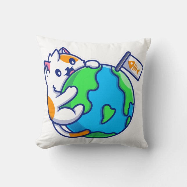 Almofada O Mundo Em Suas Peças É Bonito (Frente)