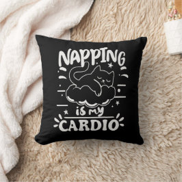 Almofada O Napping É O Meu Cardio Simples Design De Gato En