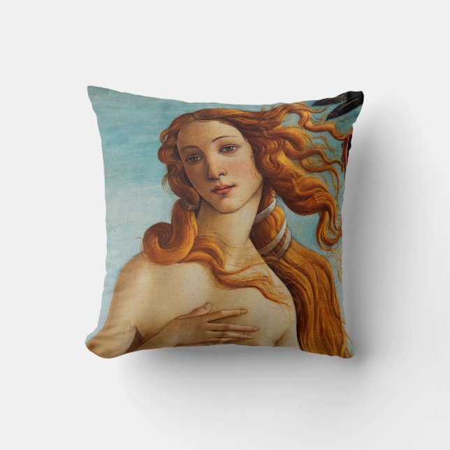 Almofada O Nascimento de Vênus (detalhe), Sandro Botticelli (Frente)