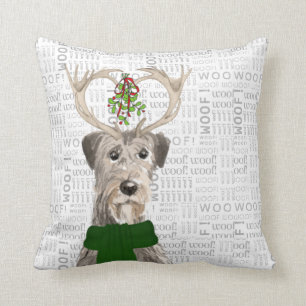 Almofada O Natal do Wolfhound Irlandês do Dog Lover