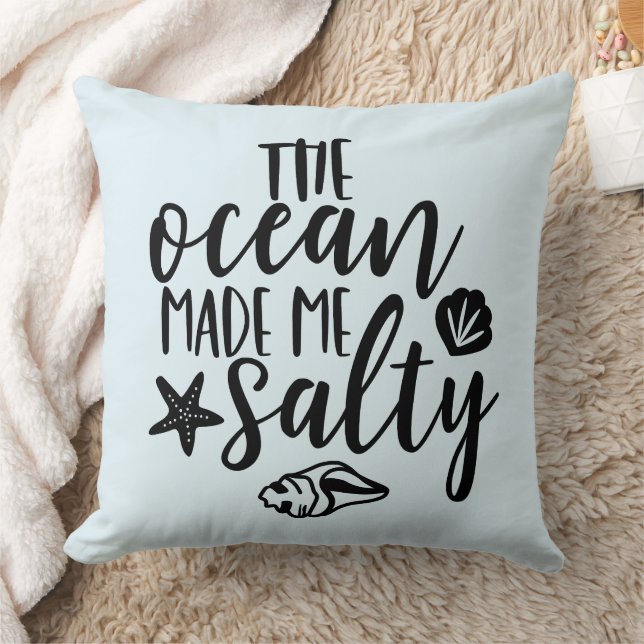 Almofada O Oceano Me Fez Salgado (Cobertor)