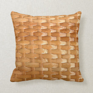 Almofada O olhar da textura de vime de Basketweave da laca