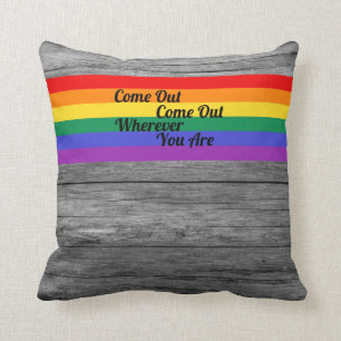 Almofada O orgulho gay LGBT sai vitórias do amor da