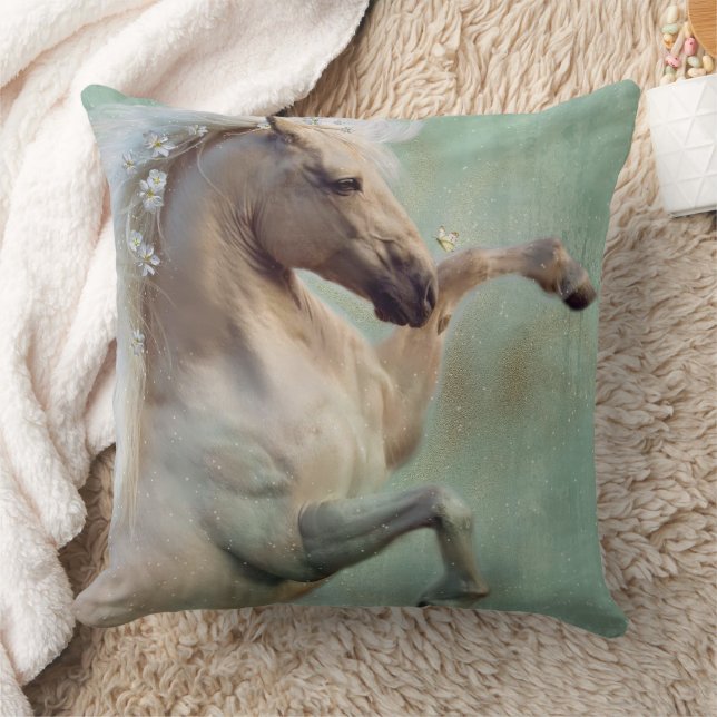 Almofada O Ouro Stallion Horse - Travesseiro (Cobertor)