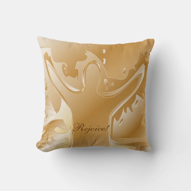Almofada O ouro/Tan exulta o travesseiro decorativo (Frente)