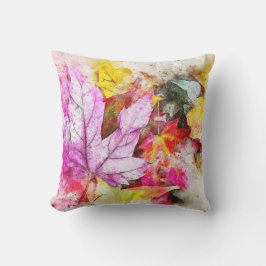 Almofada O outono deixa Travesseiro decorativo inspirado na