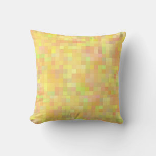 Almofada O pixel verde amarelo alaranjado obstrui a arte