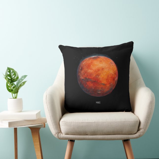 Almofada O Planeta Vermelho: Mars Watercolor (Cadeira)