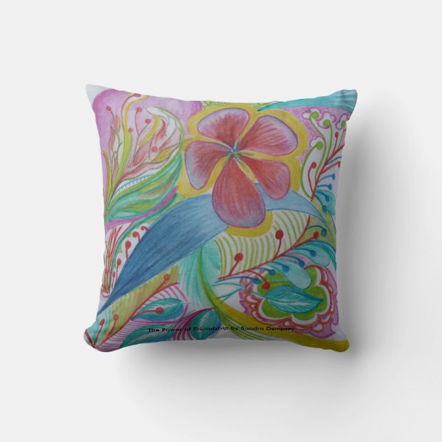 Almofada O poder do travesseiro da amizade (Frente)