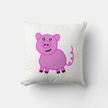 O Porquinho Rosa de Cauda Longa Fofinho