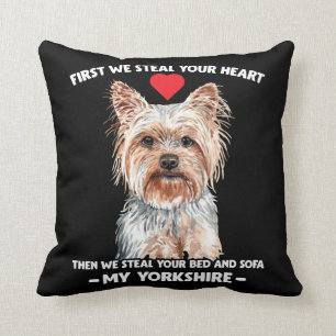 Almofada O presente do Yorkie dog para o amante de estimaç
