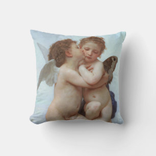 Almofada O primeiro beijo, amor e psyche, Bouguereau