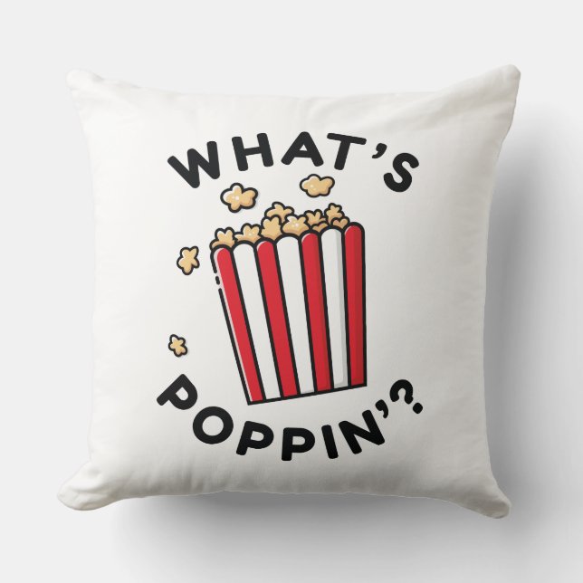 Almofada O que é Poppin" (Frente)