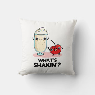 Almofada O que é Shakin Funny Cherry Milkshake Pun