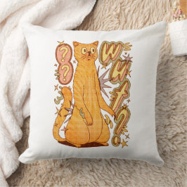 Almofada O quê? / Uma Ilustração De Gato Laranja