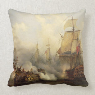 Almofada O Redoutable em Trafalgar, o 21 de outubro de 1805