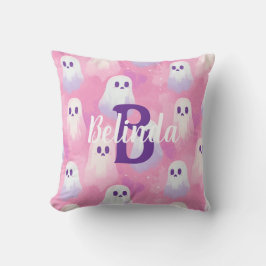 Almofada O Rosa Cócio Personalizado Fantasma Girly Hallowee