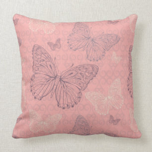 Almofada O rosa da borboleta