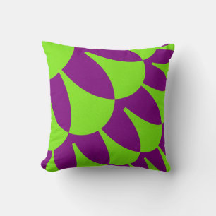 Almofada O roxo verde feito sob encomenda escala o