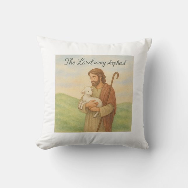Almofada O Senhor É Meu Pastor (Frente)