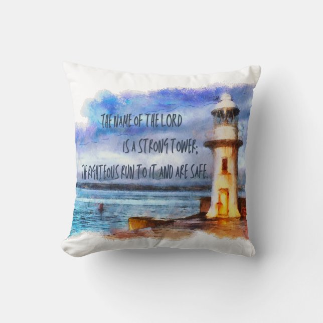 Almofada O Senhor Nossa Torre Forte (Frente)