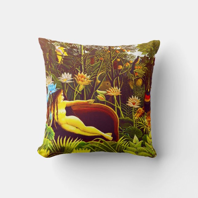 Almofada O sonho, por Henri Rousseau (Frente)