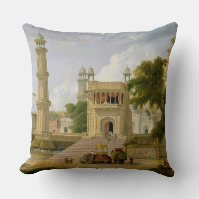 Almofada O templo indiano, disse ser a mesquita Abo-ul-Nab (Frente)