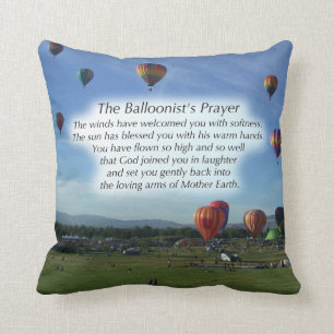 Almofada O travesseiro da oração do Balloonist