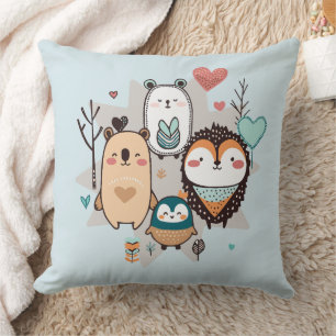Almofada O travesseiro decorativo apresenta uma ilustração 