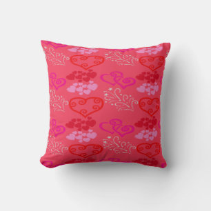 ALMOFADA O TRAVESSEIRO DECORATIVO ROSA VERMELHA DOS