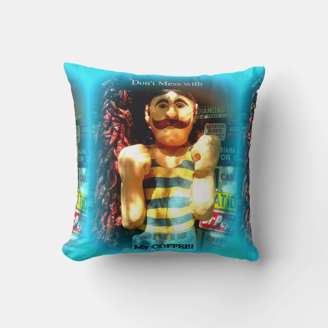 Almofada o travesseiro do amante do café (Frente)