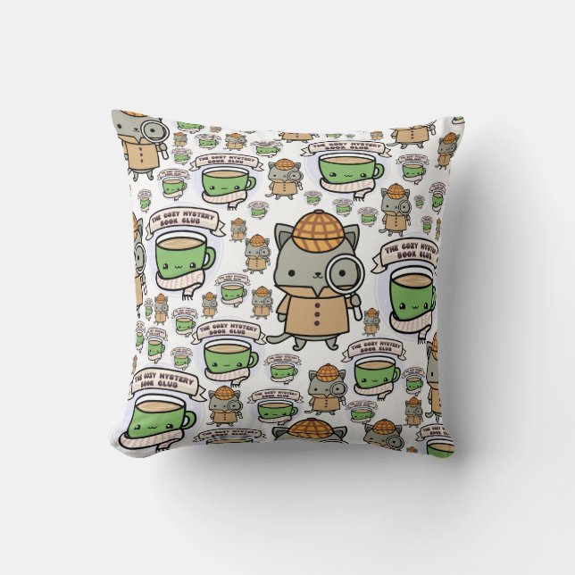 Almofada O Travesseiro do Clube de Livros Misteriosos Cozy (Frente)