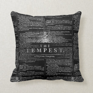 Almofada O travesseiro do jogo de Shakespeare da tempestade