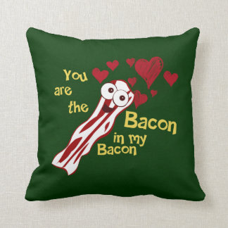 Almofada O travesseiro dos namorados engraçados do bacon