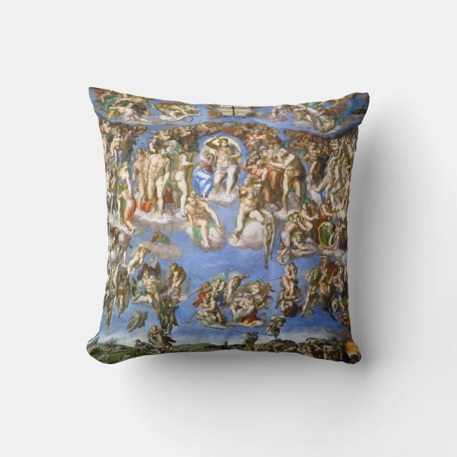 Almofada O último acórdão Fresco de Michelangelo (Frente)