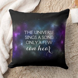 Almofada O universo canta uma canção somente que alguns