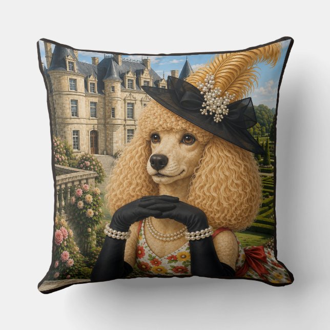 Almofada O Verão Está No Ar, Poodle  (Verso)